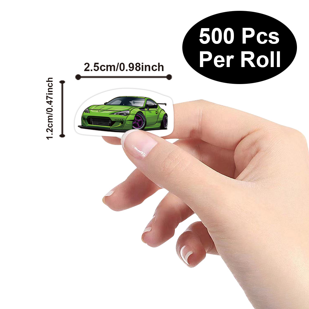 500 Pcs Mini Sports Car Sticke - Blister Plaster Sport ulasan dan harga